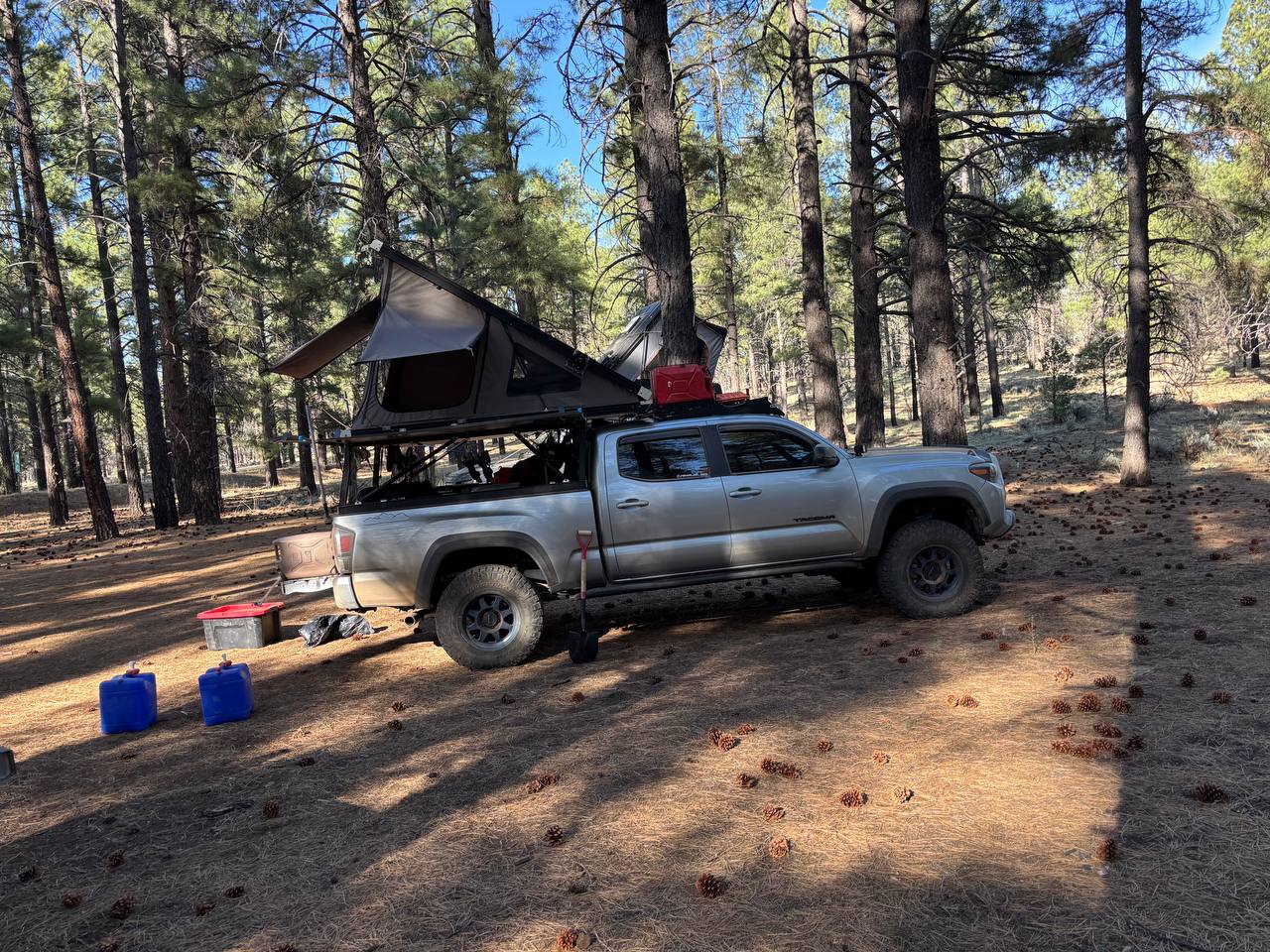 Skadi setup for camp in the Grand Canyon-Parashant National Monument