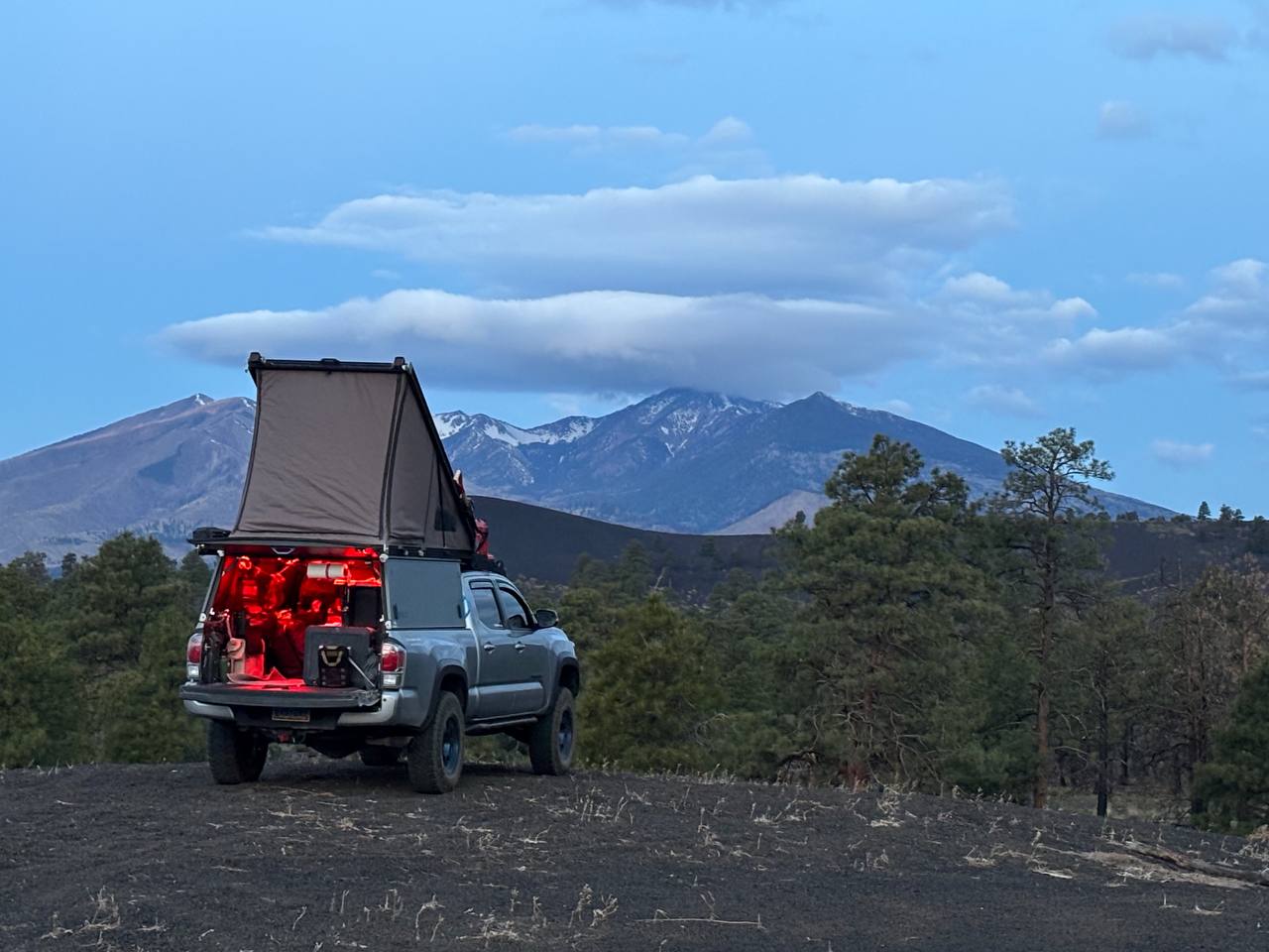 Camped in Cinder Hills OHV outside of Flagstaff AZ