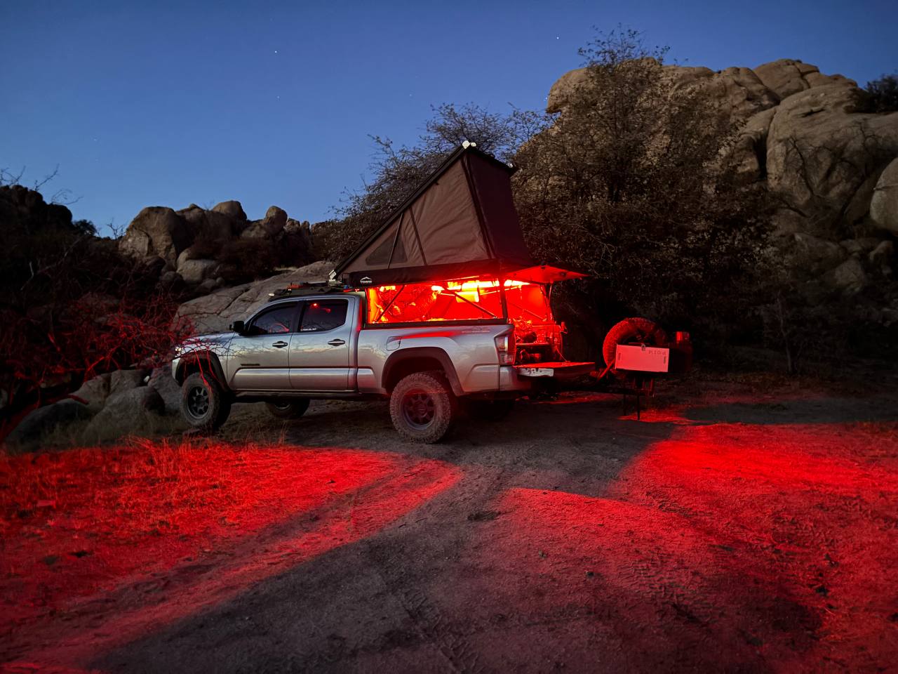 Evening setup, outside of Tombstone AZ