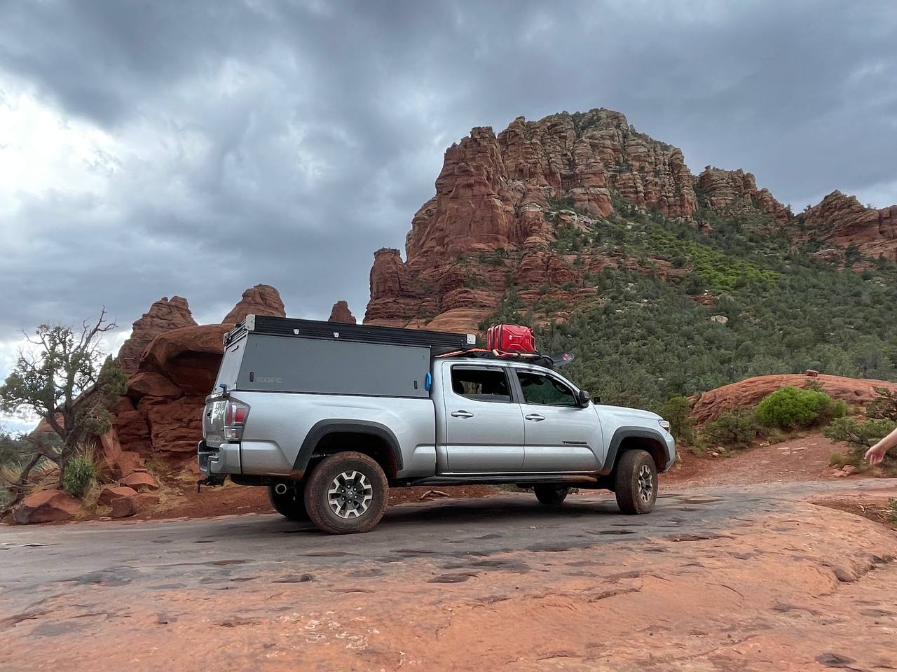 Had to take a picture at the roundabout on Broken Arrow Trail in Sedona